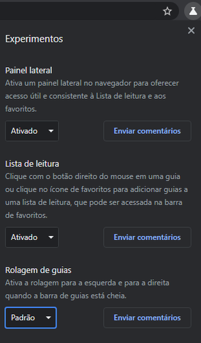 Lançado em 2020, o Chrome Labs agiliza o teste de novos recursos do Chrome.