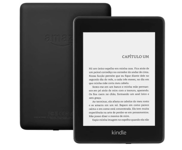 O atual Kindle Paperwhite.