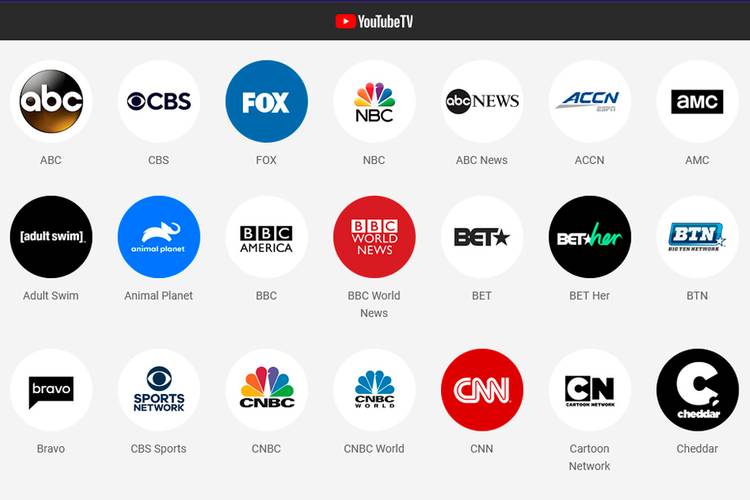 O YouTube TV oferece 129 canais apenas nos Estados Unidos