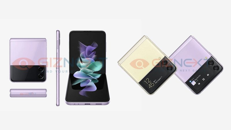 Detalhes do Galaxy Z Flip 3, segundo vazamento da GizNext. (Fonte: GizNext via Android Authority / Reprodução)