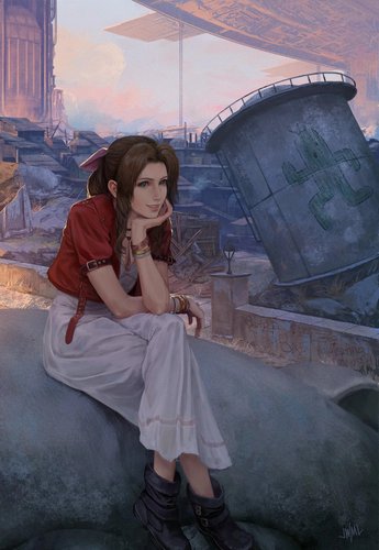 Aerith Gainsborough por SteamyTomato