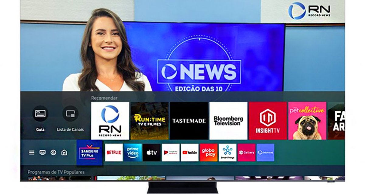 Samsung TV Plus recebe mais canais de streaming gratuitos