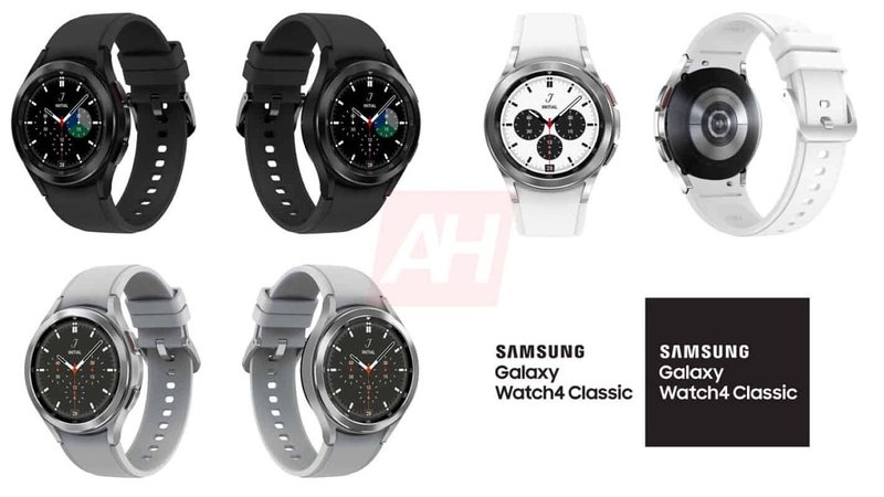 Design do suposto Galaxy Watch 4 Classic. (Fonte: Android Headlines via XDA Devs / Reprodução)