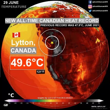 Onda de calor leva Canadá a temperaturas extremas.