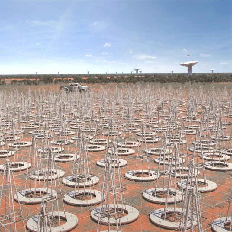 A instalação na Austrália foi pensada para suportar até um milhão de discos de antenas