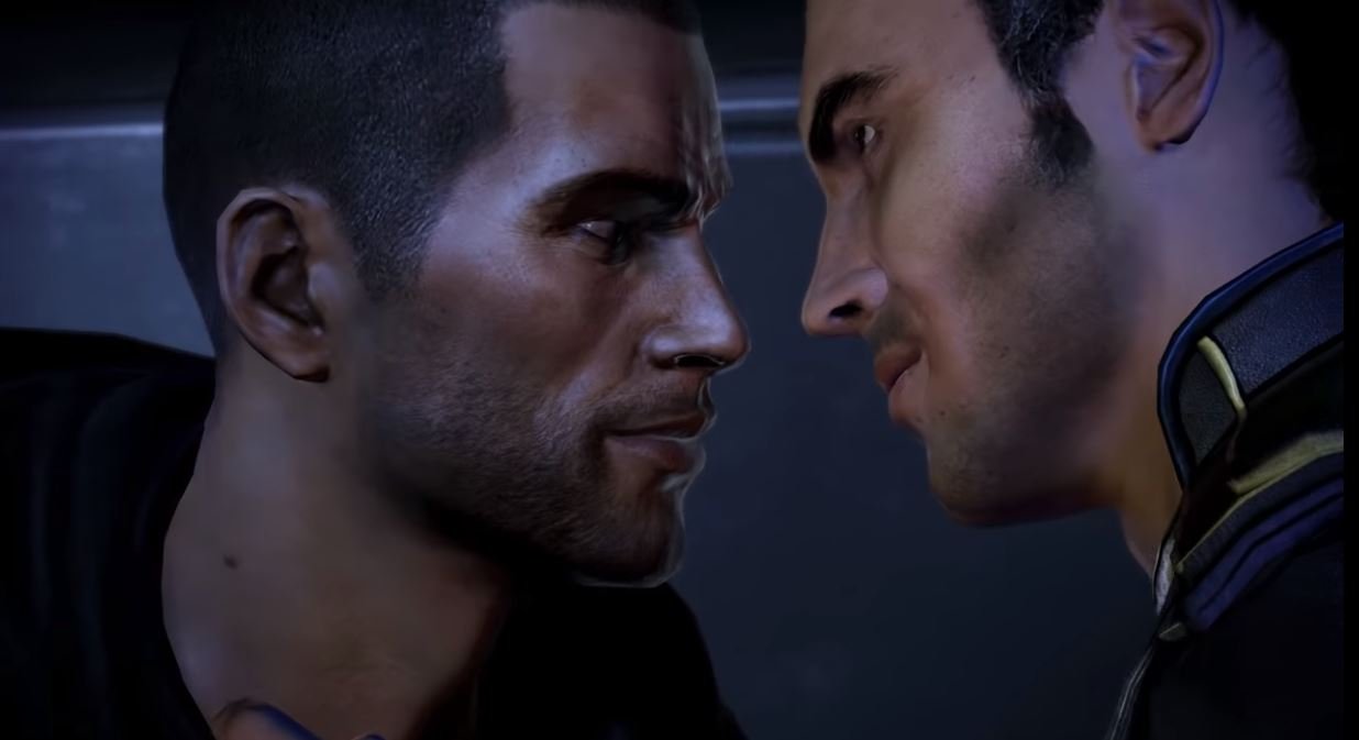 O comandante Shepard, de Mass Effect, pode se relacionar com homens e mulheres em Mass Effect (Imagem: Gayming Mag/Reprodução)