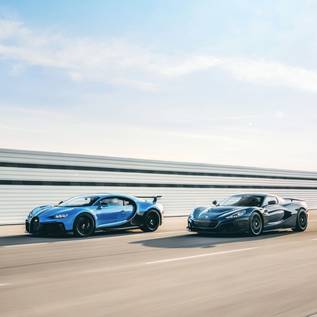 Imagem de Bugatti é vendida para a startup de carros elétricos Rimac