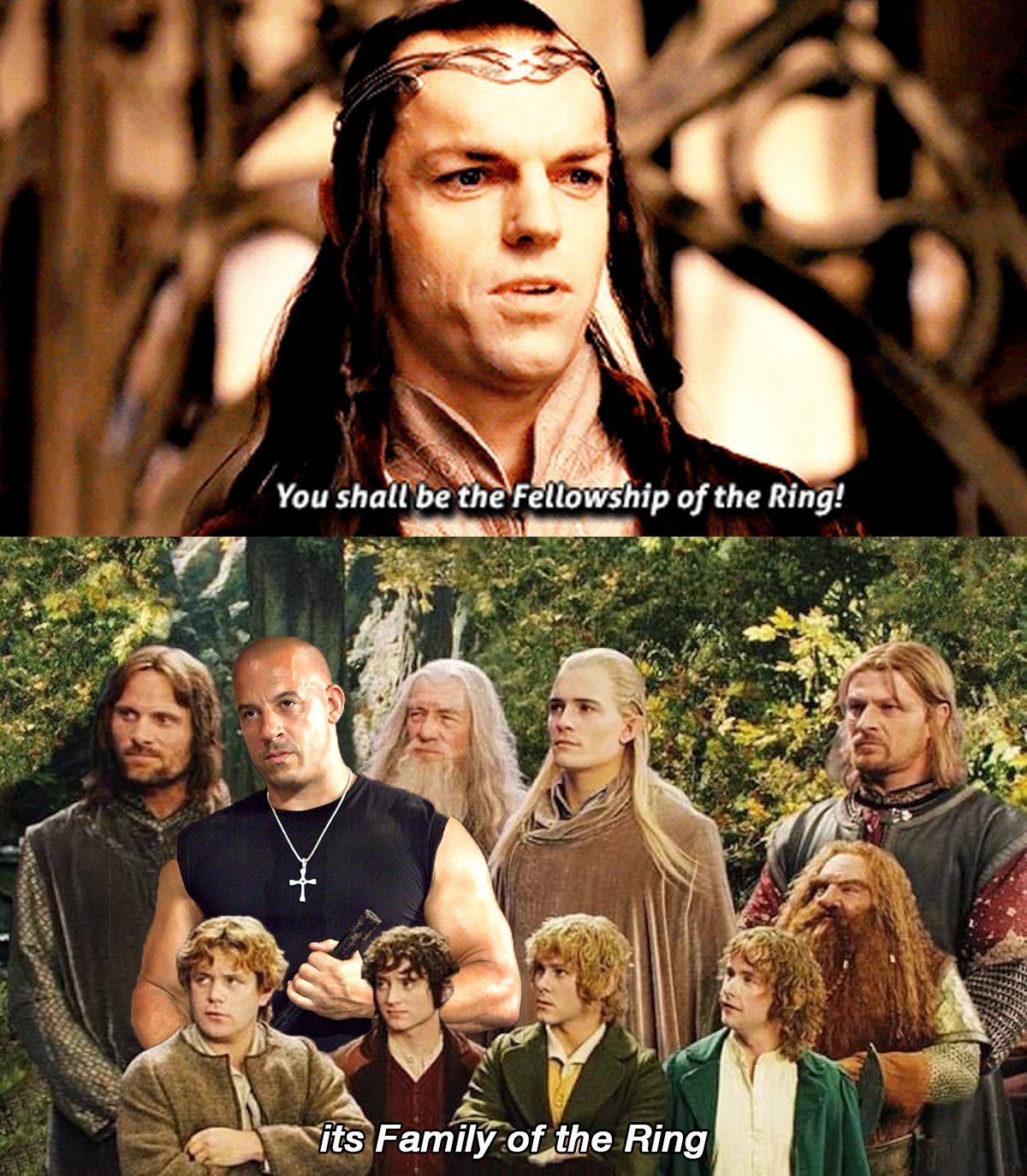 Frodo, Sam e toda a Sociedade do Anel eram, na verdade, uma família muito unida.