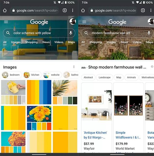 Exemplos de temas com a presença de um papel de parede no fundo do site