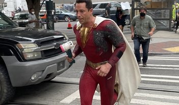 Shazam 2: Zachary Levi é fotografado com traje chamuscado no set