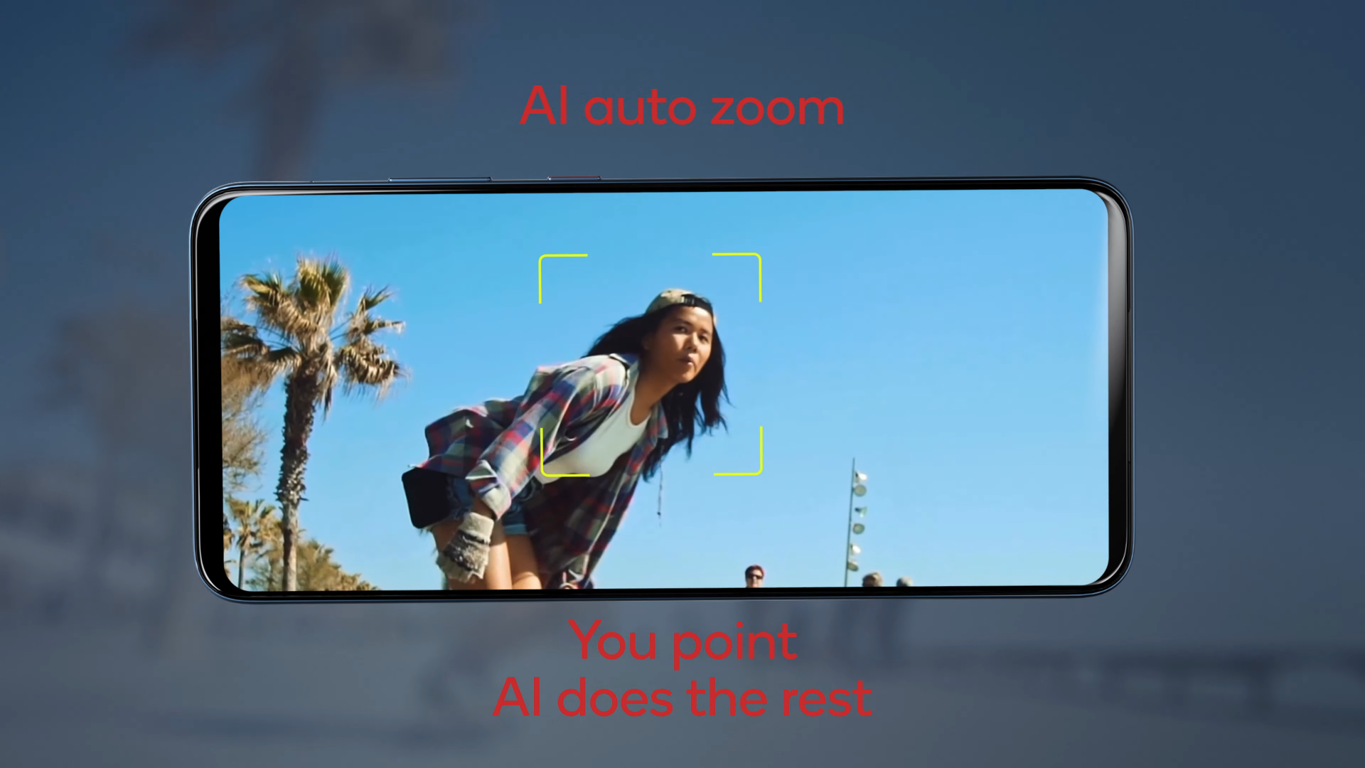 IA fornece zoom automático.