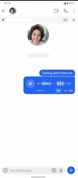 Teste do Android Police mostra o botão de velocidades para áudio