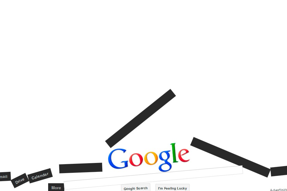 Quebre o seu Google com a pesquisa "Google Gravity" e o botão "Estou com sorte"