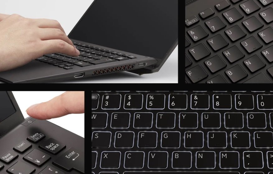 O teclado do VAIO Z foi redesenhado para garantir maior conforto ao usuário.
