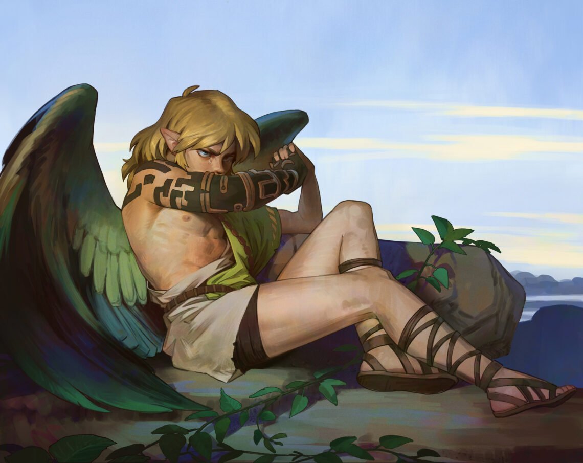 Zelda Breath of the Wild: fã transforma Link em anjo caído