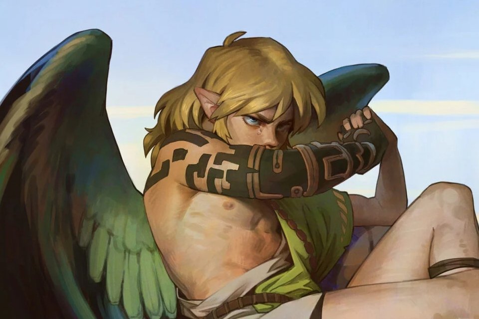 Zelda Breath of the Wild: fã transforma Link em anjo caído