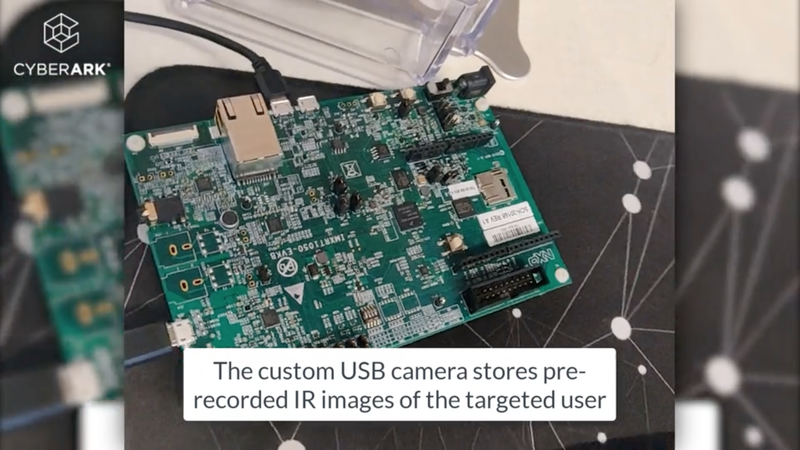 Dispositivo USB adaptado simula câmera USB externa no Windows Hello.