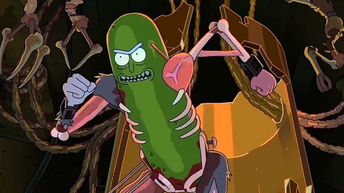 Rick and Morty, Nike, pickle rick, art, cartoon, animated, Rick