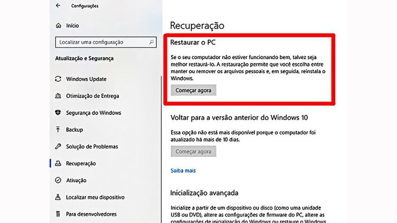 Fonte: Windows 10/Reprodução