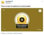 Twitter lança legendas automáticas para tweets de voz