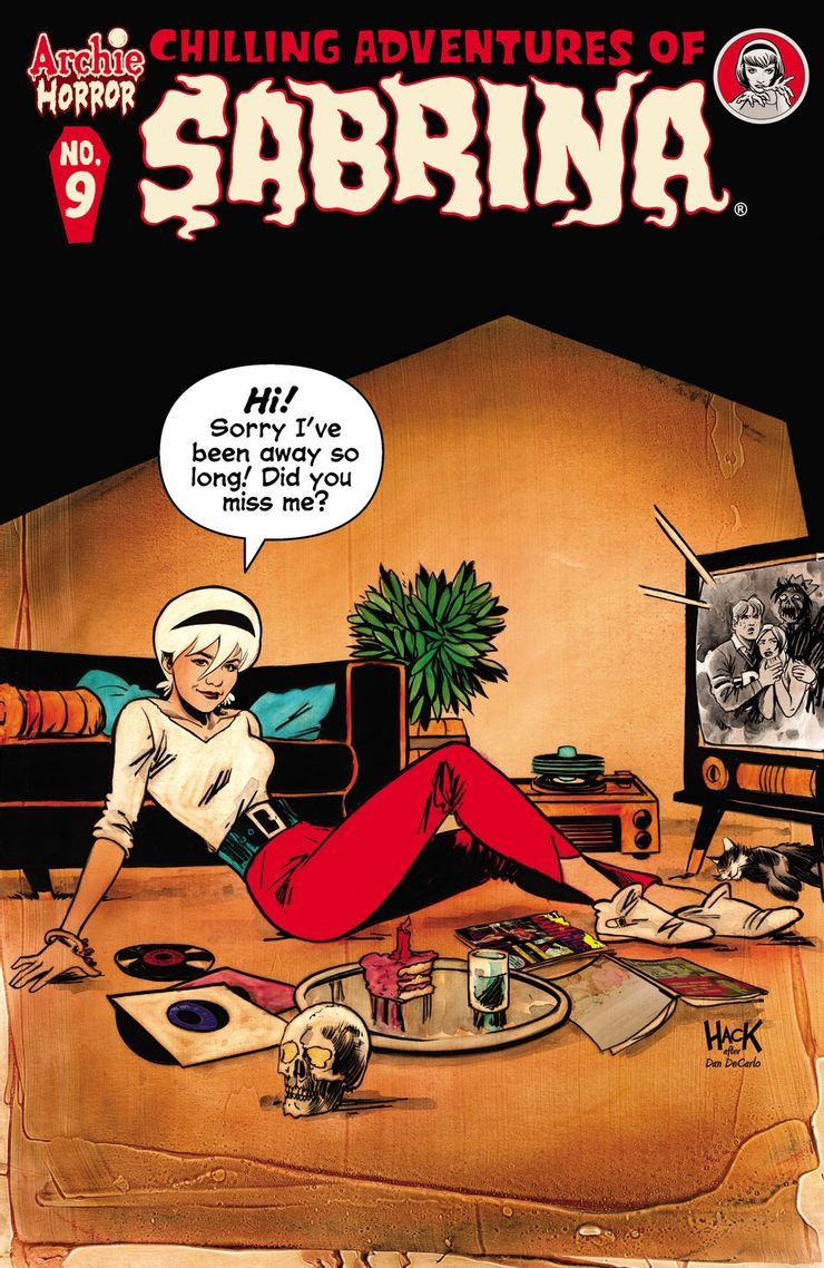 Capa de Chilling Adventures of Sabrina #9, saga que voltará após 4 anos desde a última revista