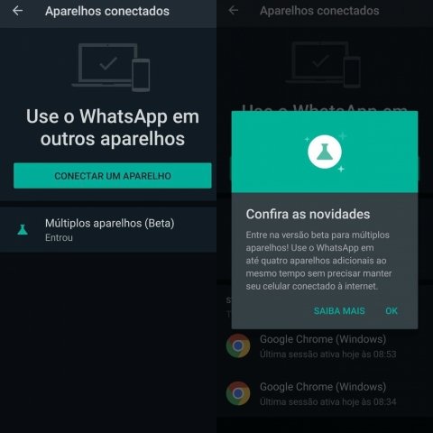 WhatsApp poderá ser usado em até quatro aparelhos ao mesmo tempo