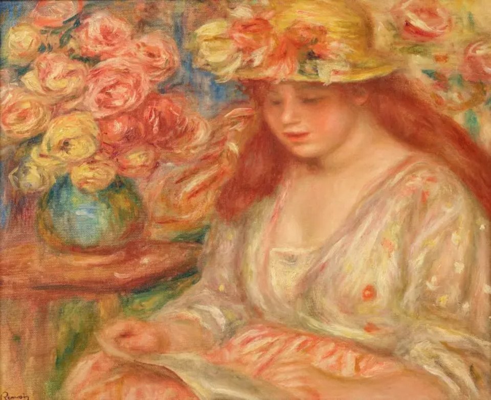 Obras de pintores famosos mundialmente, como Pierre-Auguste Renoir, estão no acervo doado. (Fonte: Museu Nacional de Arte Moderna e Contemporânea/Reprodução)