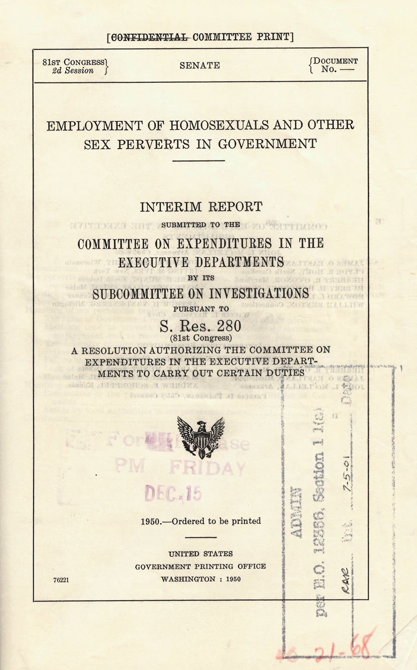 Exemplo de relatório do Lavender Scare
