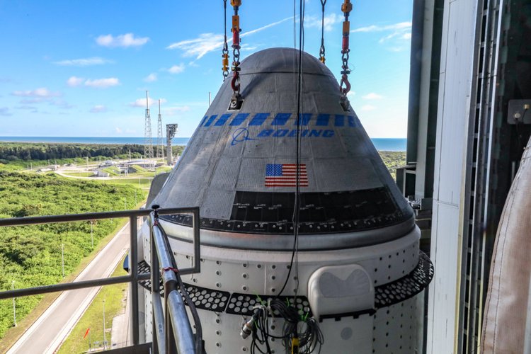 Estava tudo pronto em Cabo Canaveral para o segundo lançamento da Starliner nesta sexta (30). (Fonte: NASA/Reprodução)