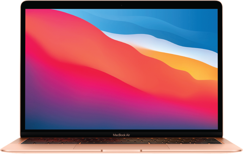 A tela Retina do Macbook Air M1 tem 13,3 polegadas, True Tone e resolução de 2560 x 1600 pixels