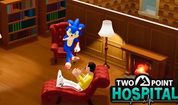 Sonic é psiquiatra em crossover com Two Point Hospital