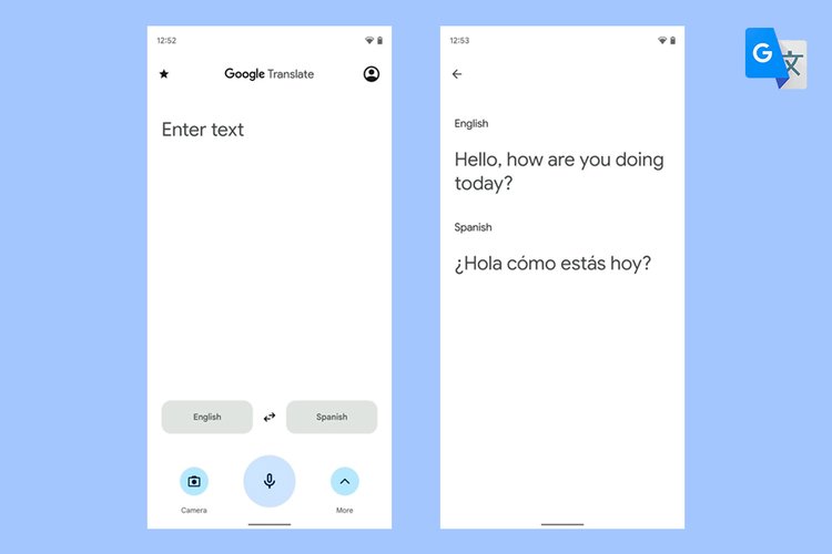 Suposto redesign do Google Translate (Fonte: Android Police / Reprodução)