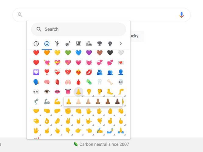 Sinal indica variações de emojis.