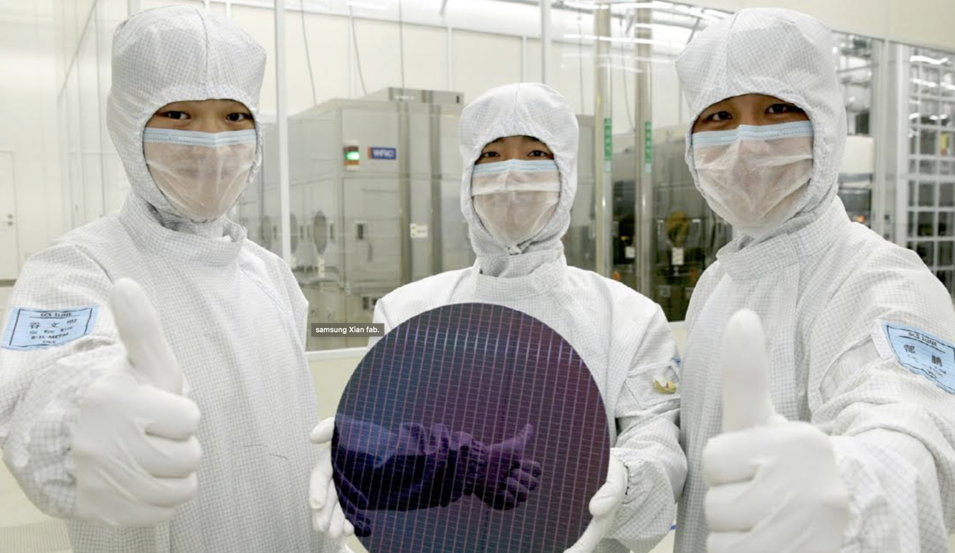 Fabricação de wafer (Fonte: Samsung/Reprodução)