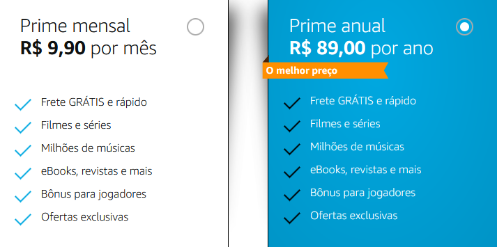 Ofertas para clientes Prime