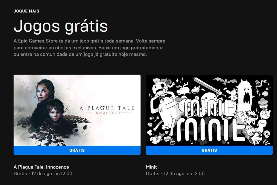 A Plague Tale: Innocence e Minit estão de graça na Epic Games Store