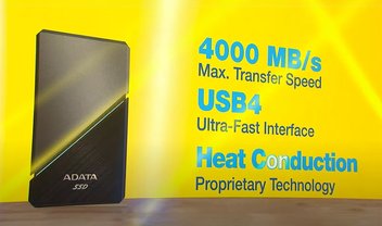 Adata anuncia SSD Externo com UBS 4.0 e leituras de até 4 GB/s