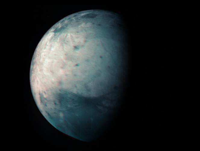 A nova imagem da lua Ganimedes.