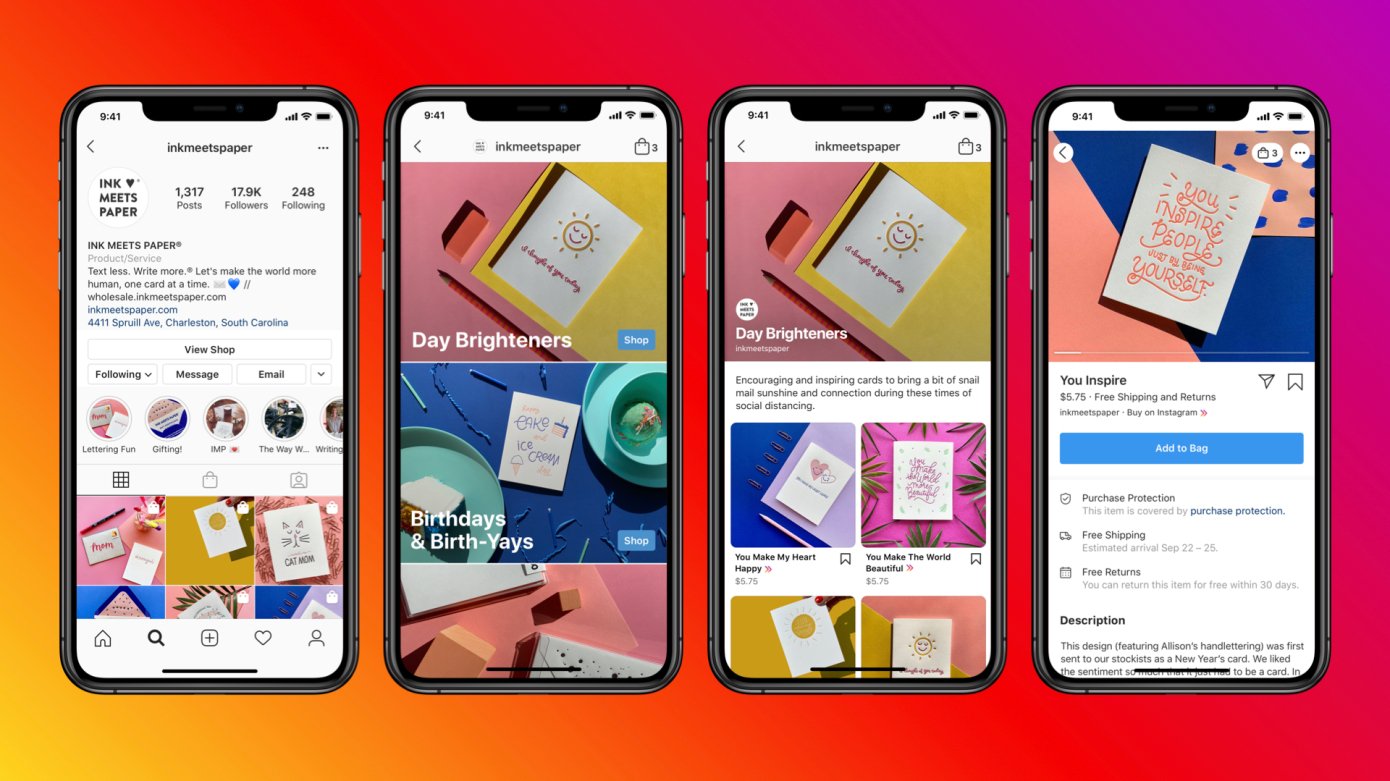 Instagram Shop chegou a plataforma em novembro de 2020.