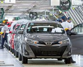 Toyota para duas fábricas no Brasil por falta de chips