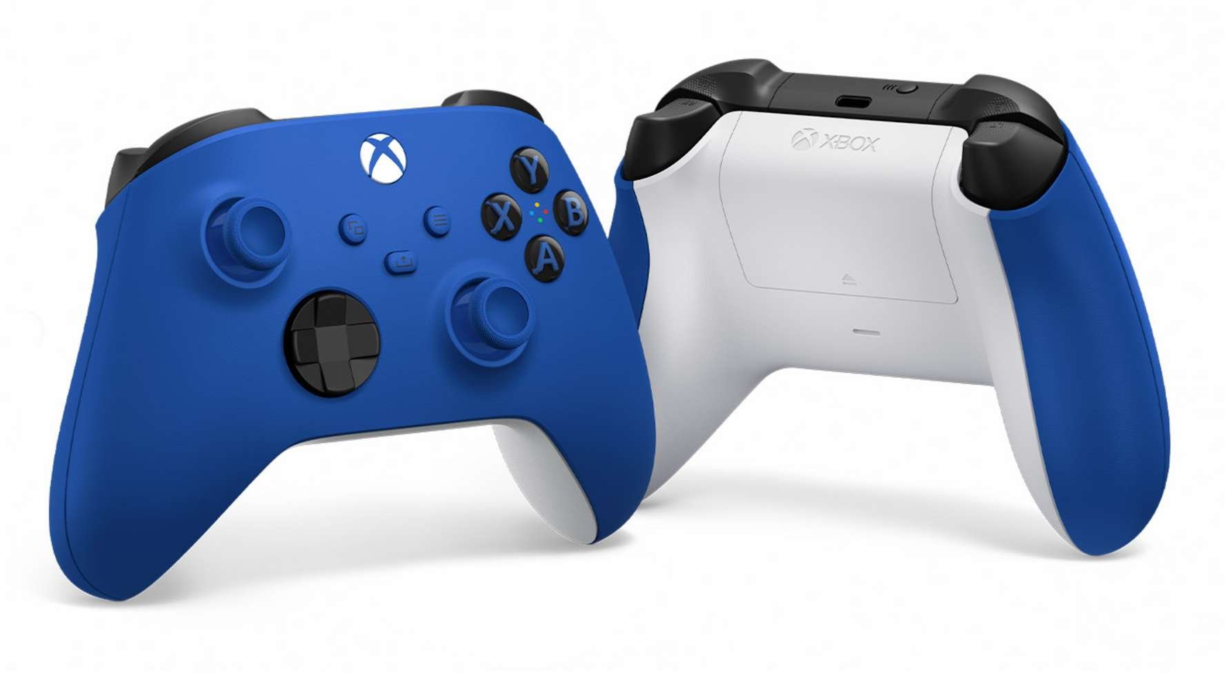 O controle Shock Blue, em azul royal (Imagem: Microsoft/Reprodução)