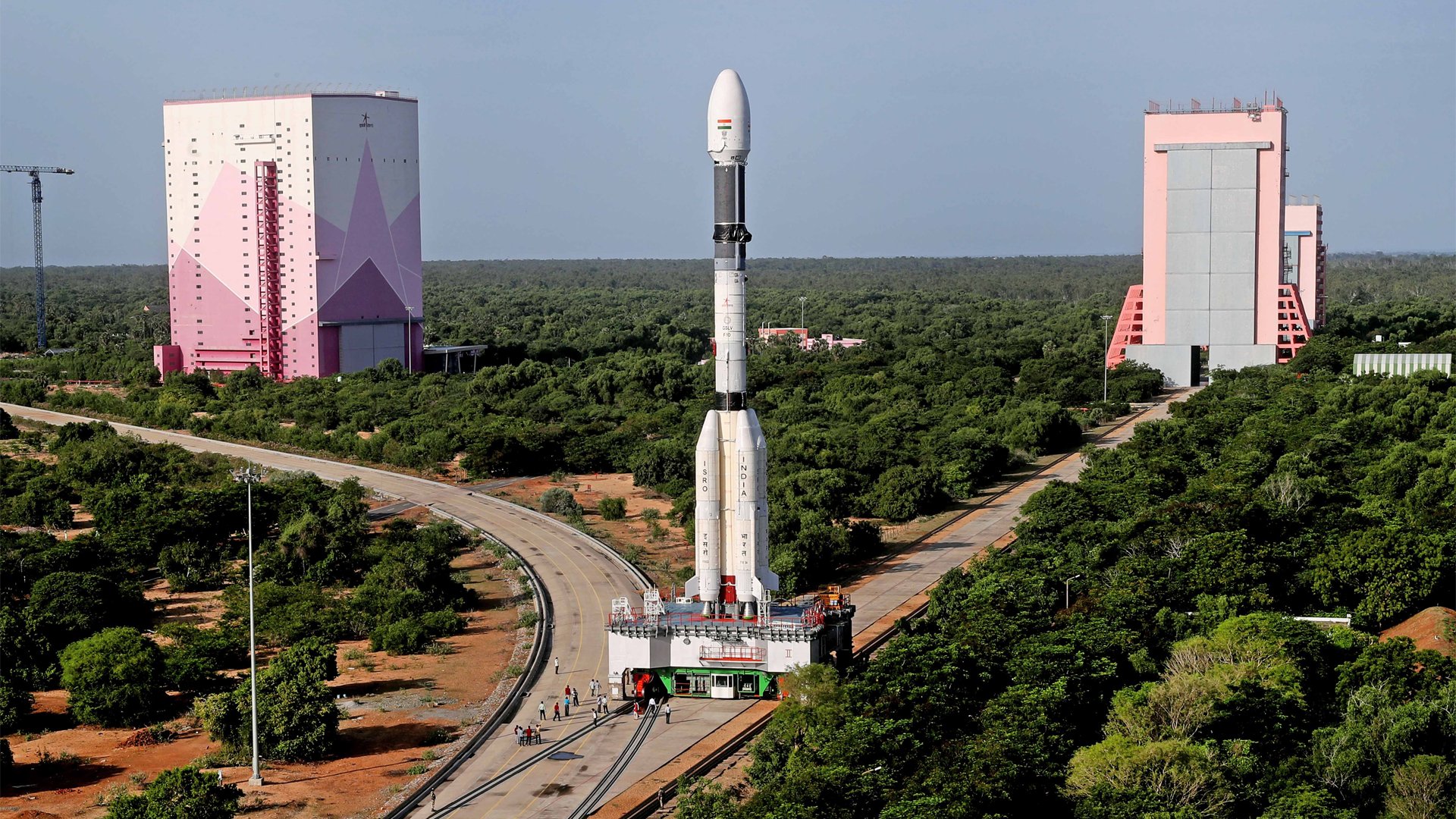 O foguete indiano GSLV Mk II. (Fonte: Space/ISRO/Reprodução)