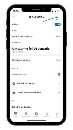 Localização dos três círculos para compartilhamento