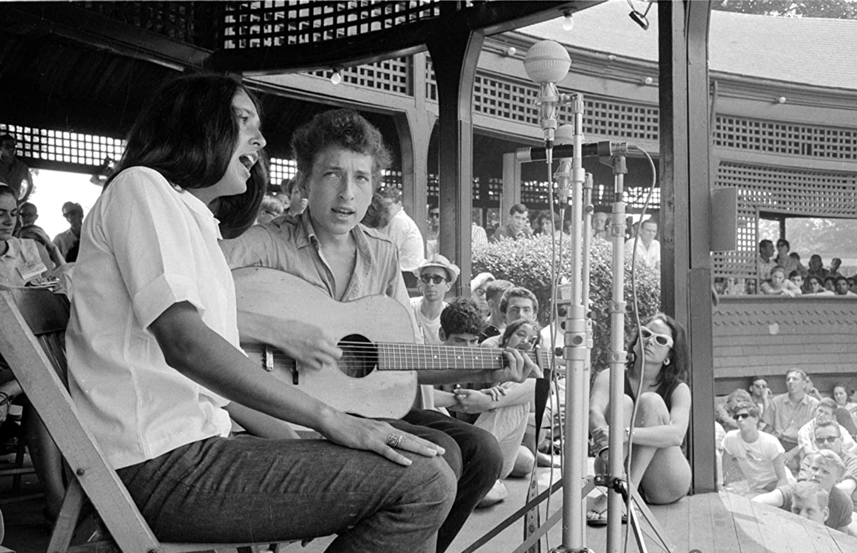 Bob Dylan e Joan Baez.