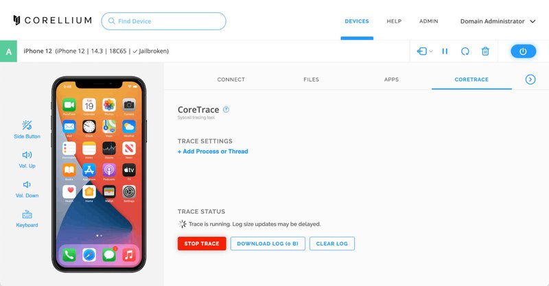 Emulador vendido pela Corellium permite encontrar falhas de segurança no iPhone. (Fonte: Corellium/Reprodução)