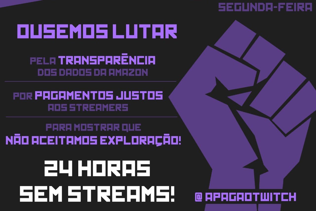 Protesto! Streamers estão organizando apagão da Twitch para a