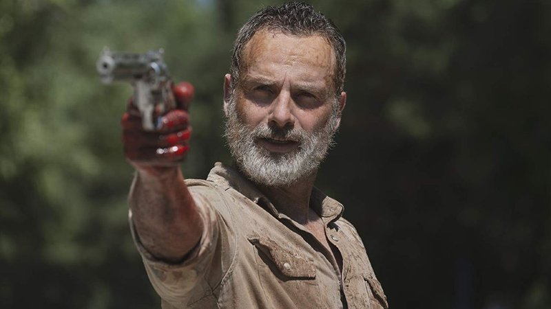 Rick Grimes saiu de TWD na 9ª temporada.