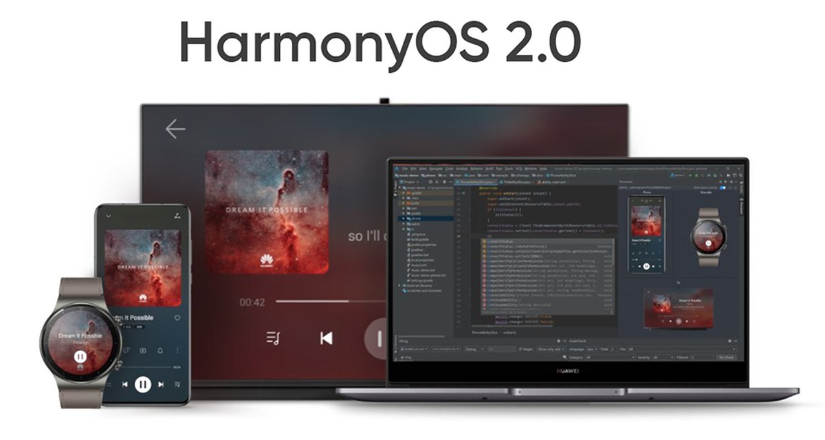 HarmonyOS 2 chega para quase 100 produtos da Huawei