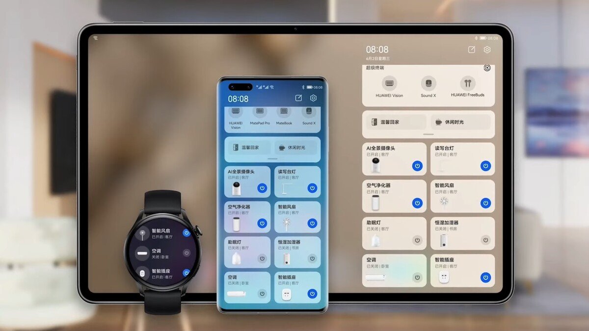 HarmonyOS 2 está disponível para quase 100 modelos da Huawei, incluindo celulares, tablets e smartwatches. (Fonte: GSM Maniak, Huawei / Reprodução)
