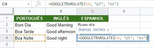 Preencha também as linhas debaixo para que todo o texto seja traduzido para os dois idiomas